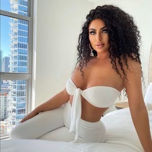 NWT white pants set